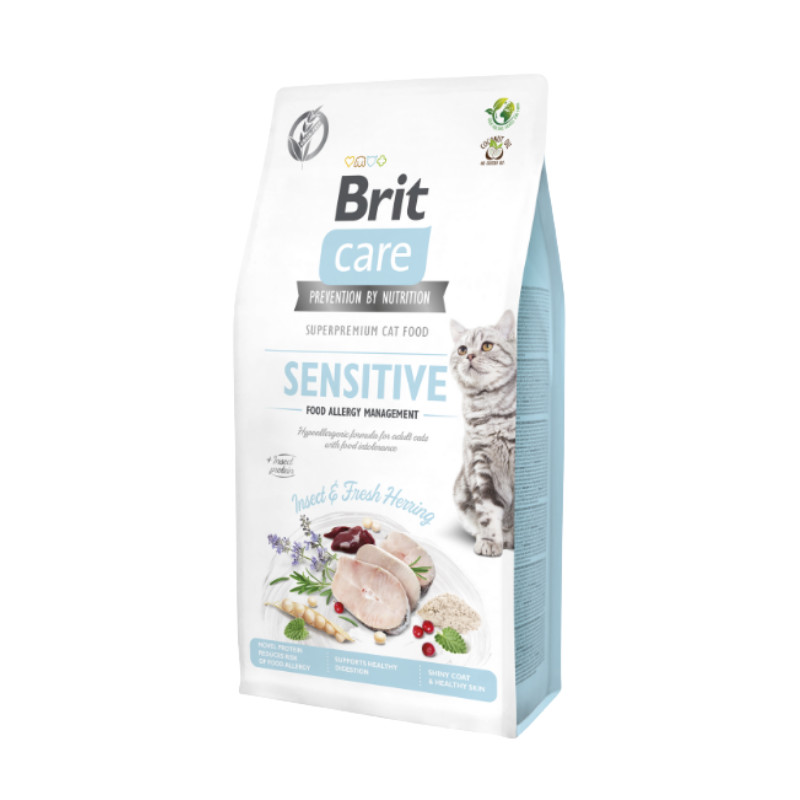 Brit Care Cat GF Insect&Fresh Herring sausas maistas katėms 7 kg