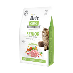 Brit Care Cat GF Senior Weight Control sausas maistas katėms 7 kg