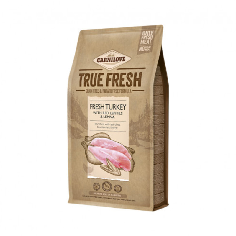 Carnilove True Fresh Turkey sausas pašaras šunims 1,4 kg