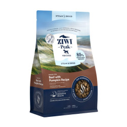 Ziwi Peak Steam&Dried Dog Beef with Pumpkin pašaras maistas šunims 800 g
