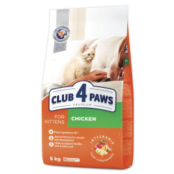 Club 4 Paws Kitten Chicken sausas pašaras su vištiena kačiukams