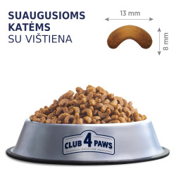 Club 4 Paws Chicken sausas pašaras su vištiena katėms