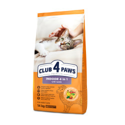 Club 4 Paws Indoor sausas pašaras katėms