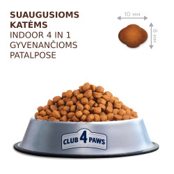 Club 4 Paws Indoor sausas pašaras katėms