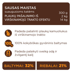 Club 4 Paws Hairball Control sausas pašaras katėms
