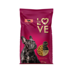 My Love sausas pašaras su jautiena visų veislių suaugusiems šunims