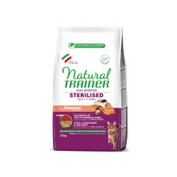Trainer Natural Adult Cat with Salmon sausas maistas su lašiša