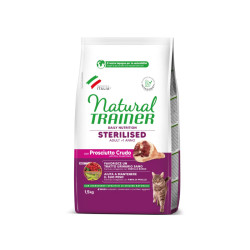 Natural Trainer Cat Adult with Ham sausas maistas su kumpiu sterilizuotoms katėms