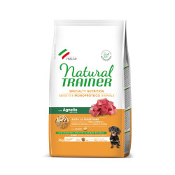 Natural Trainer Sensitive Adult Mini Lamb sausas maistas su ėriena šunims