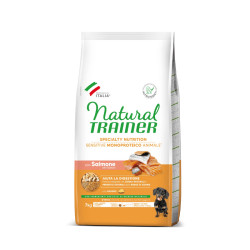 Natural Trainer Sensitive Adult Mini Salmon sausas maistas su lašiša šunims