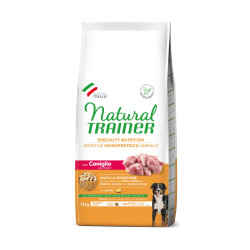 Natural Trainer Sensitive Plus Adult Medium & Maxi Rabbit sausas maistas su triušiena šunims