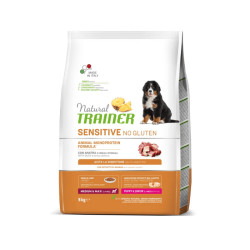 Natural Trainer Sensitive Puppy Medium & Maxi Duck sausas maistas su antiena šuniukams