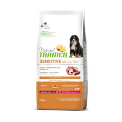 Natural Trainer Sensitive Puppy Medium & Maxi Duck sausas maistas su antiena šuniukams