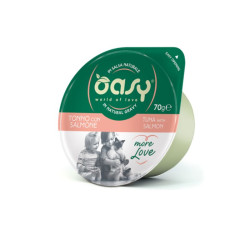 Oasy More Love Cup konservai su tunu ir lašiša katėms