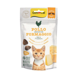 GimCat Crunchy skanėstai su vištiena ir sūriu katėms
