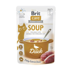 Brit Care Cat Soup Duck sriuba su antiena katėms