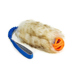 Sheepskin Bungee žaislas su rankena ir kamuoliuku šunims