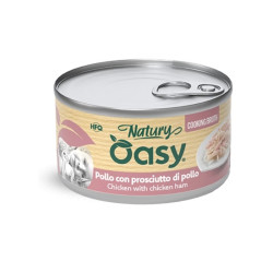 Oasy Natury Cooking Broth konservai su vištiena ir kumpiu katėms