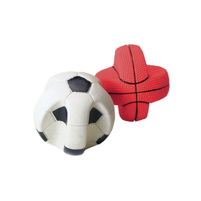 Camon vinilinis krepšinio arba futbolo kamuolys žaislas šunims - Zoobaze.lt