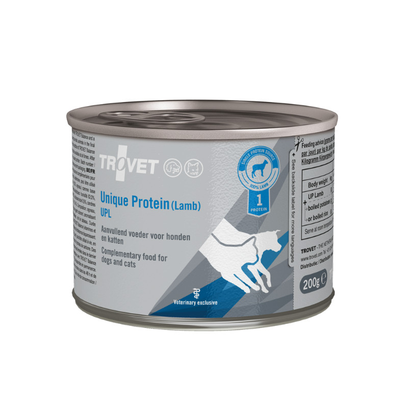 Trovet Unique Protein konservai su ėriena katėms ir šunims