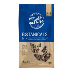 Bunny Botanicals Mid Mix su mėlynųjų rugiagėlių žiedais ir ežiuole pašaro papildas graužikams - Zoobaze.lt