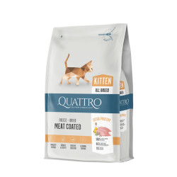 Quattro Kitten sausas pašaras su paukštiena kačiukams