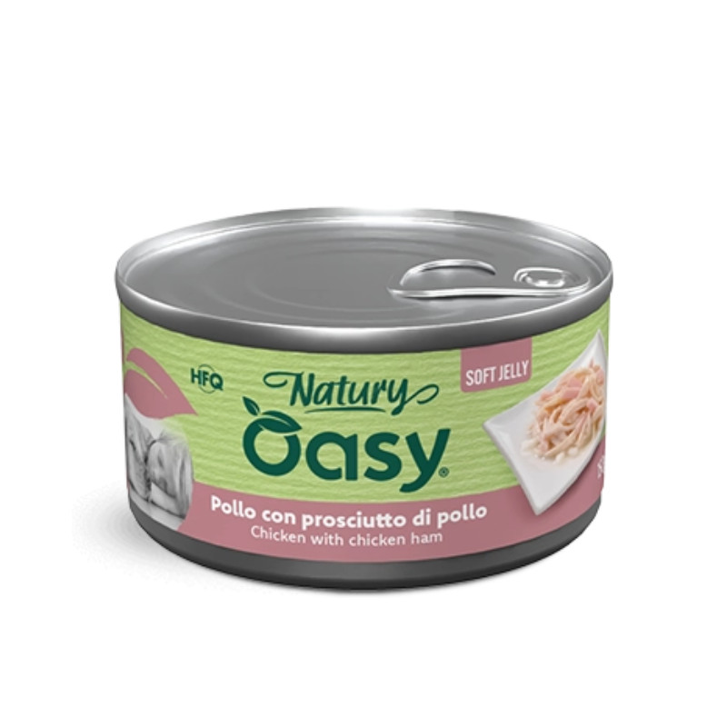Oasy Natury Chicken konservai su vištiena ir kumpiu šunims