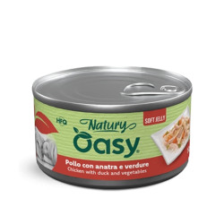 Oasy Natury Soft Jelly konservai su vištiena, antiena ir daržovėmis šunims