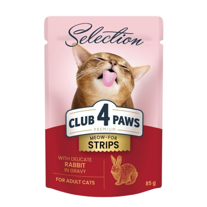 Club 4 Paws Premium Selection konservai su triušiena katėms