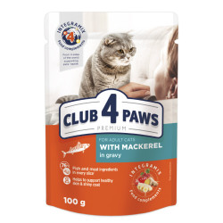 Club 4 Paws Premium konservai su skumbre katėms