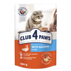 Club 4 Paws Premium konservai su lašiša katėms
