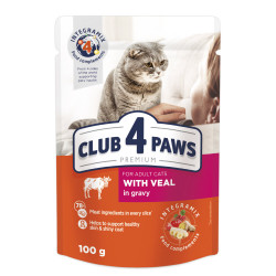 Club 4 Paws Premium konservai su veršiena katėms