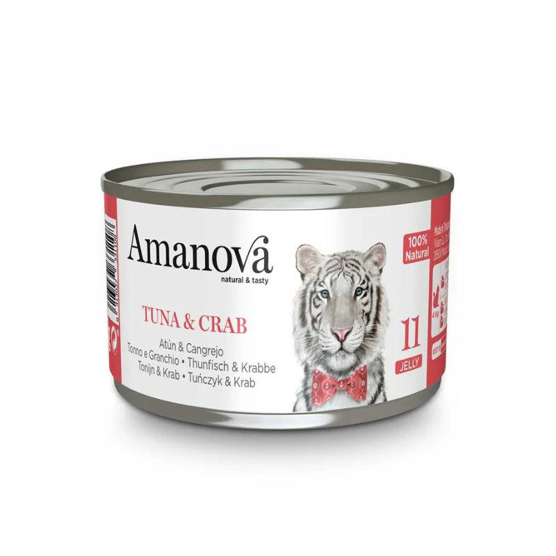 Amnova Jelly konservai su tunu ir krabais katėms