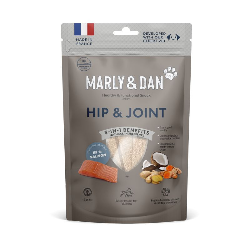 Marly & Dan Jerky Hip & Joint skanėstai su lašiša šunims