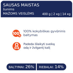 Club 4 Paws Premium Small Breeds sausas pašaras su vištiena šunims