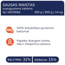 Club 4 Paws Chicken sausas pašaras su vištiena katėms