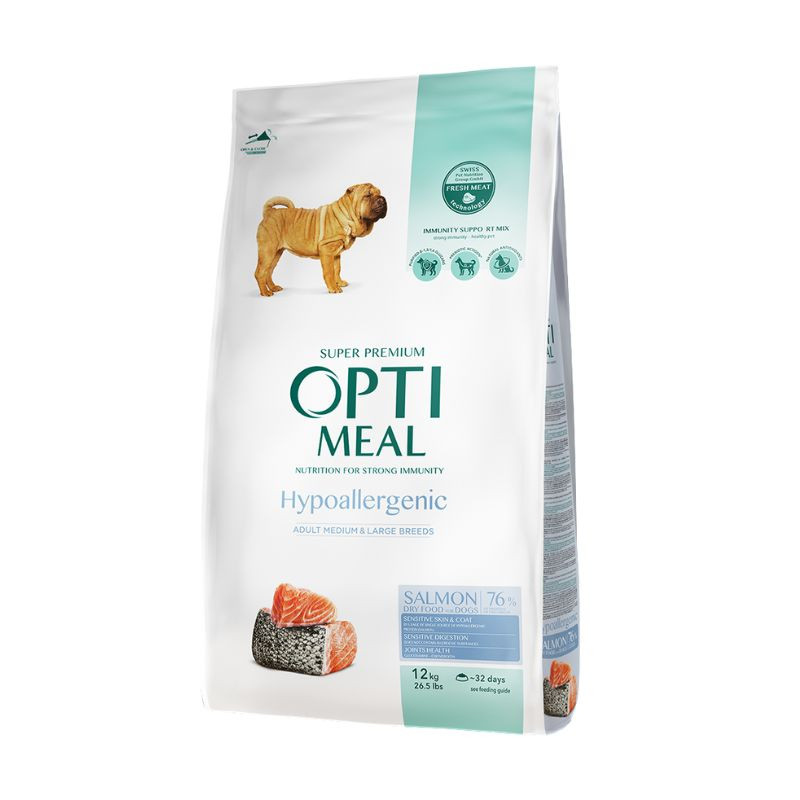 Optimeal Hypoallergenic sausas pašaras su lašiša šunims