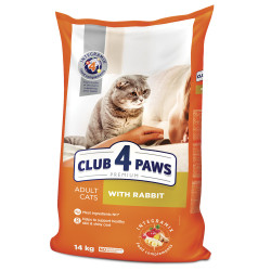 Club 4 Paws Rabbit sausas pašaras su triušiena katėms