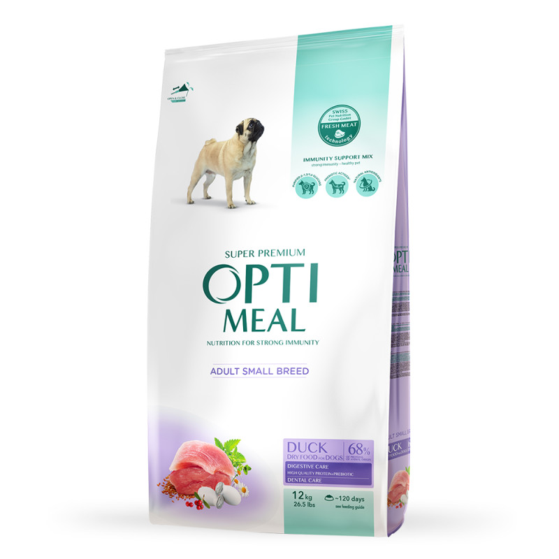 Optimeal Small Breed sausas pašaras su antiena mažų veislių šunims