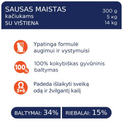 Club 4 Paws Kitten Chicken sausas pašaras su vištiena kačiukams