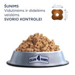 Club 4 Paws Premium Light sausas pašaras su kalakutiena vidutinių ir didelių veislių šunims