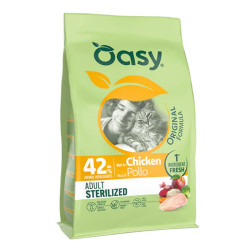 Oasy Original Sterilized sausas pašaras su vištiena katėms