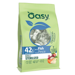 Oasy Original Sterilized sausas pašaras su žuvimi katėms