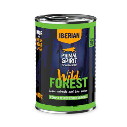 Primal Spirit Iberian Wild Forest konservai su kiauliena ir kalakutiena šunims