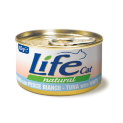 Life Cat konservai su tunu ir balta žuvimi katėms
