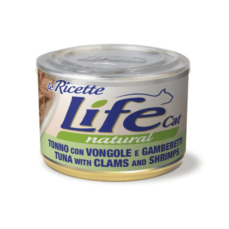 Life Cat konservai su tunu, moliuskais ir krevetėmis katėms