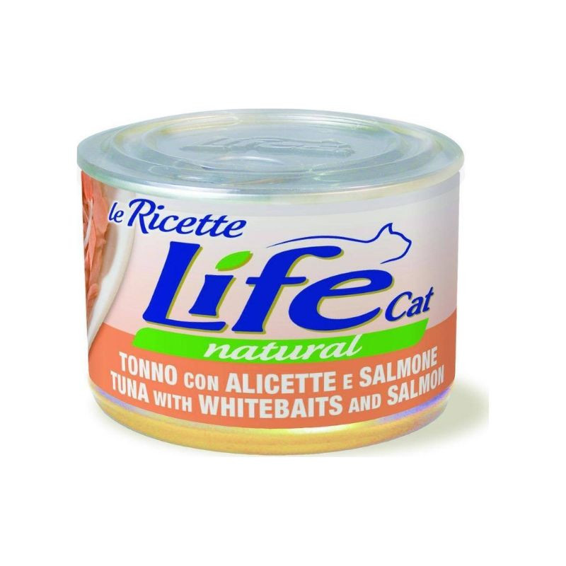 Life Cat konservai su tunu, mailiumi ir lašiša katėms