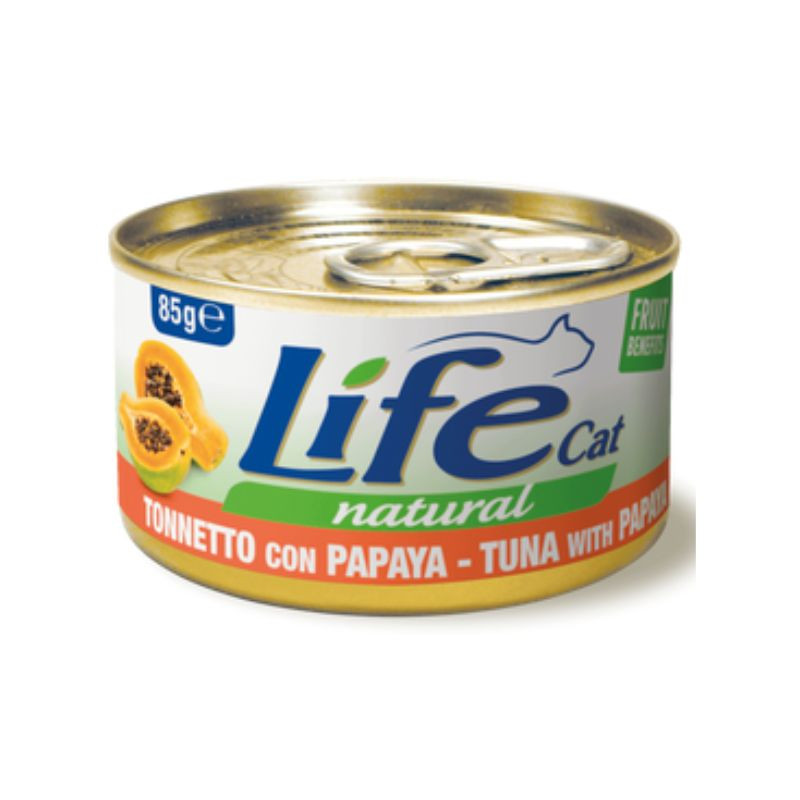 Life Cat konservai su tunu ir papaja katėms
