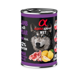 Alpha Spirit Lamb konservai su ėriena ir kriaušėmis šunims - Zoobazė.lt
