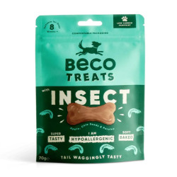 Beco Insect skanėstai su vabzdžiais, obuoliais ir chia sėklomis šunims